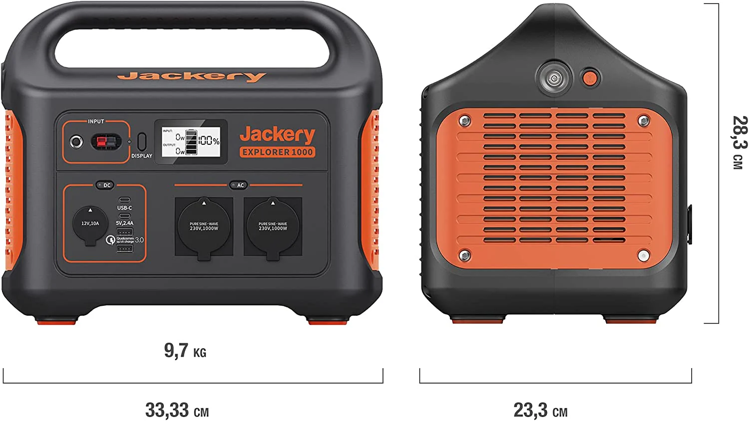 Jackery Explorer 1000 station énergique portable (Reconditionné) - Image 7