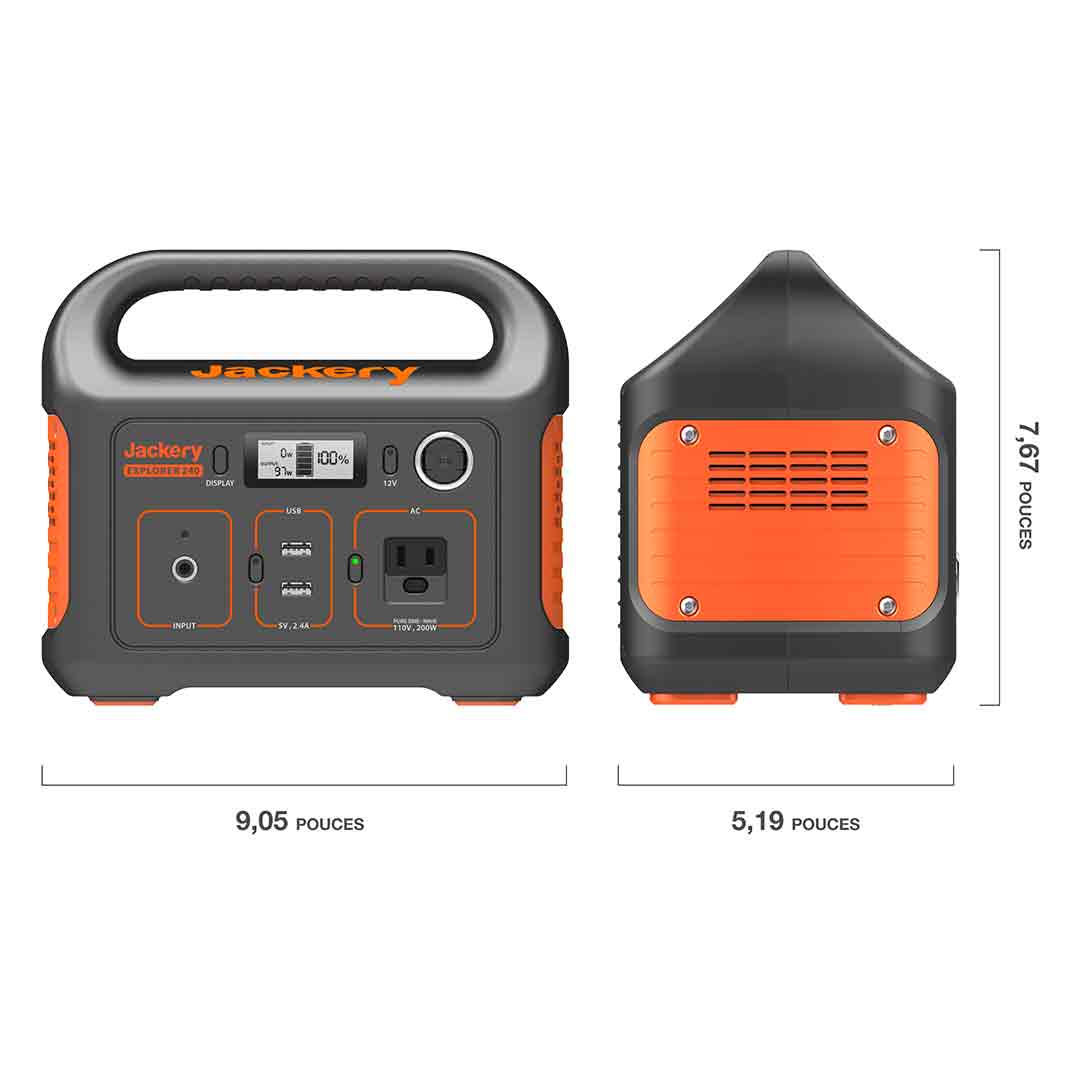 Jackery Explorer 240 station énergique portable (Reconditionné) - Image 10