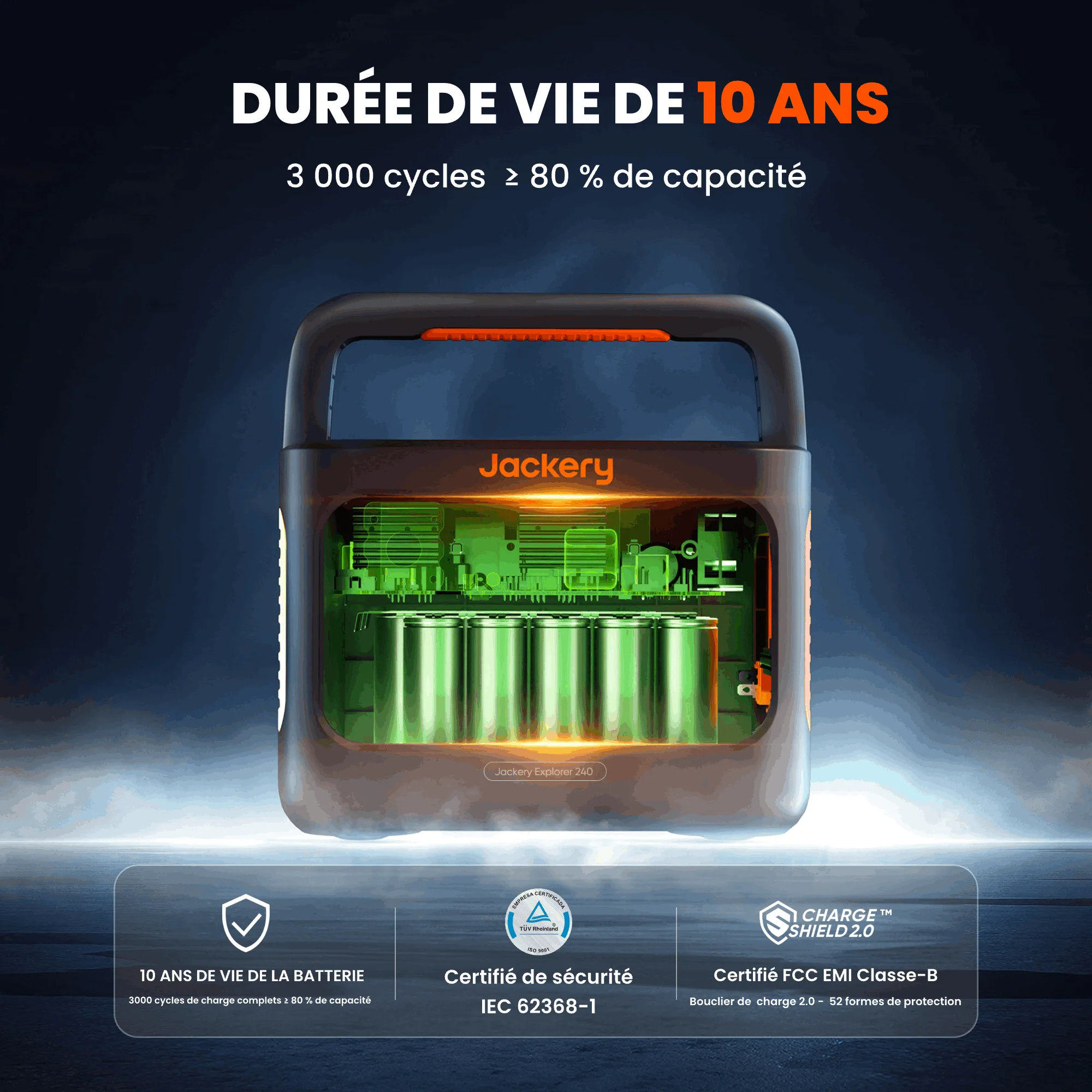 Jackery Explorer 240 v2 Station électrique portable - Image 6