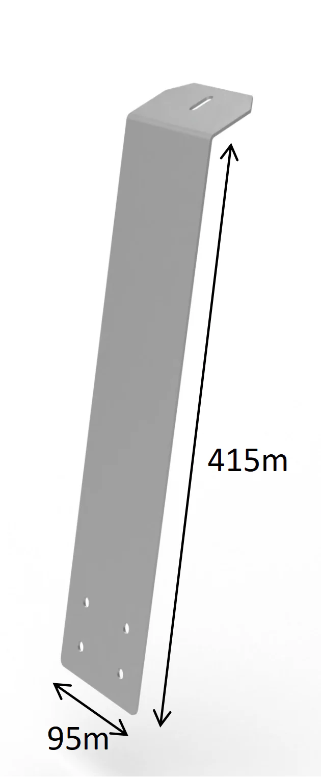 Support de panneau solaire pour toit plat et jardin pour 1 panneau - Image 5